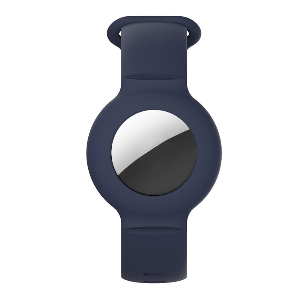 Apple AirTag Silikon Sport Armband (Gelenkumfang 140-220mm) - Dunkelblau