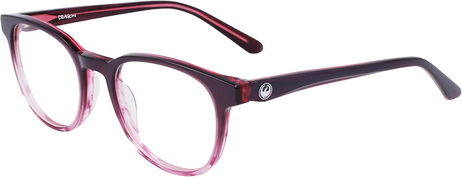 Dragon Alliance Brille mit Sehstärke für Unisex optional mit Sonnenbrillentönung oder Blaulichtfilter, Rund, gefertigt aus Kunststoff (inklusive Brillenetui)
