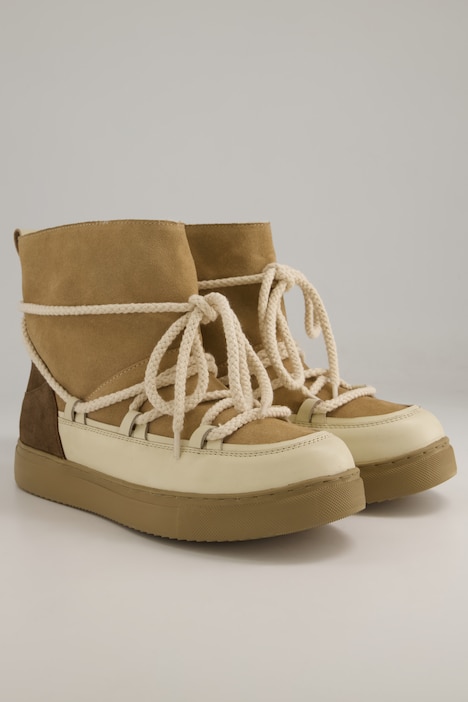Leder-Snowboots, FakeFur-Futter, Weite H