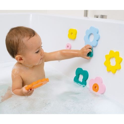 Quut badpuzzel bloemen - 10st