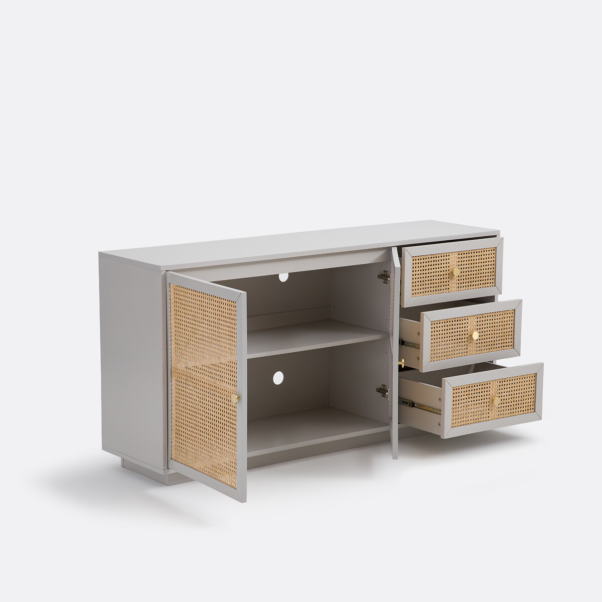 LA REDOUTE INTERIEURS<br>Móvel buffet 2 portas com 3 gavetas Paola