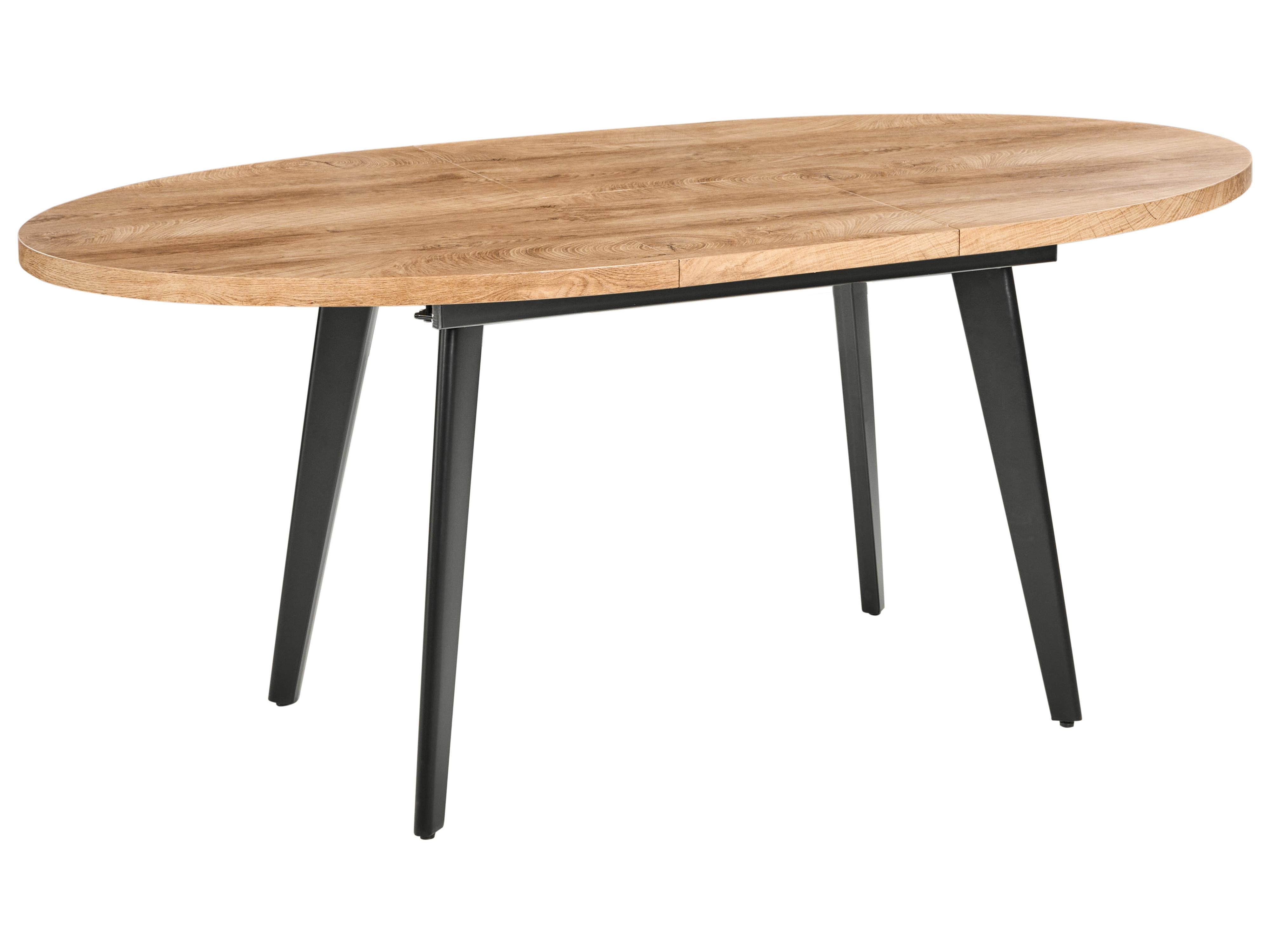 Eettafel uitschuifbaar DUTTON Bruin 90 cm 140/180 cm