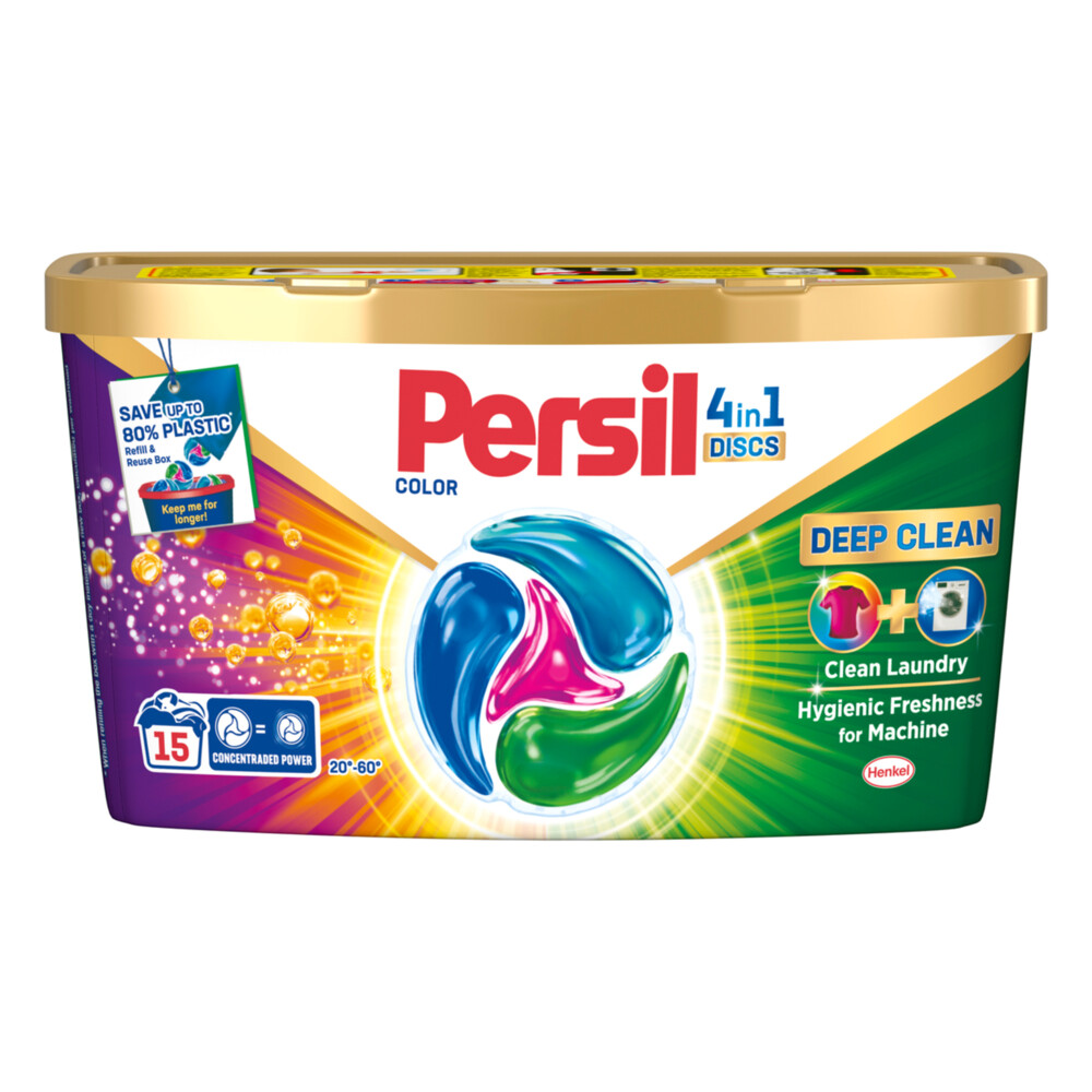 8x Persil Wasmiddelcapsules Discs Gekleurde Was15 stuks