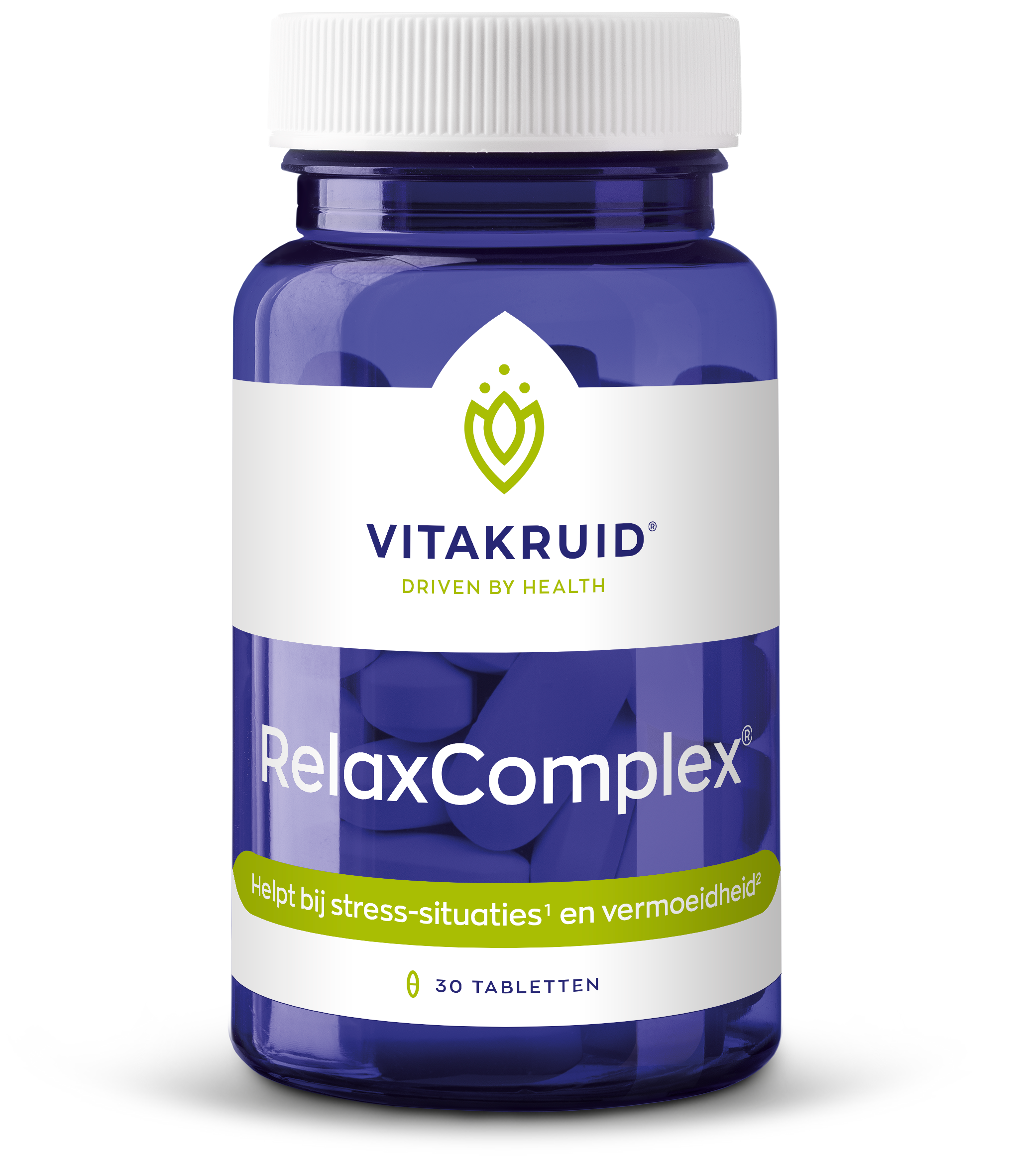 Vitakruid Relaxcomplex Oa Magnesium Tauraat & Vitamine D3 (30 tabletten)