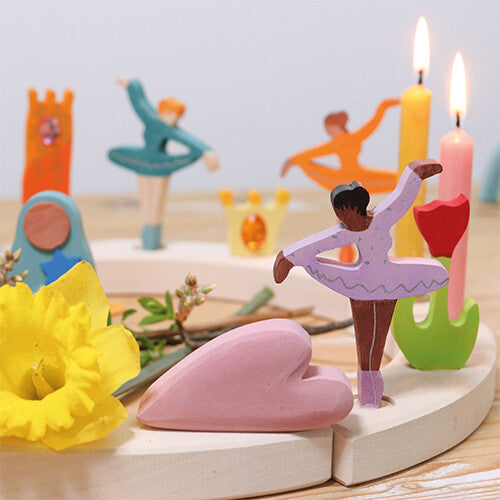 Grimm's decoratie figuur - ballerina blauw