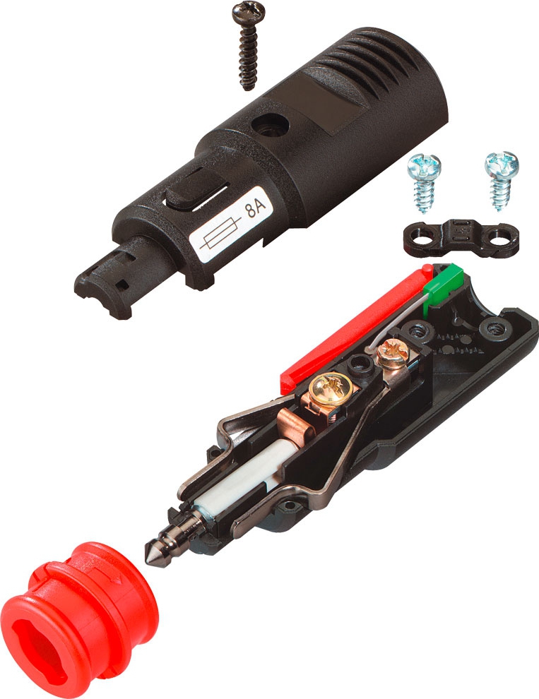 12-24 Volt Sicherheits-Universalstecker mit LED-Anzeige