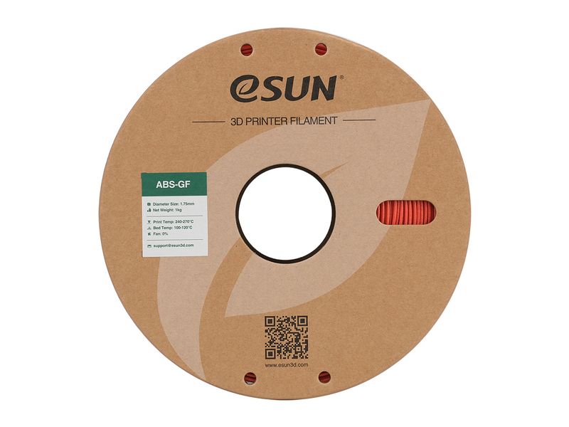 eSun Filament ABS GF Rot 1.75 mm 1 kg Filament mit Glasfasern ABS