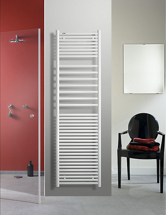 Radiateur sèche-serviettes eau chaude Acova Angora blanc 795W