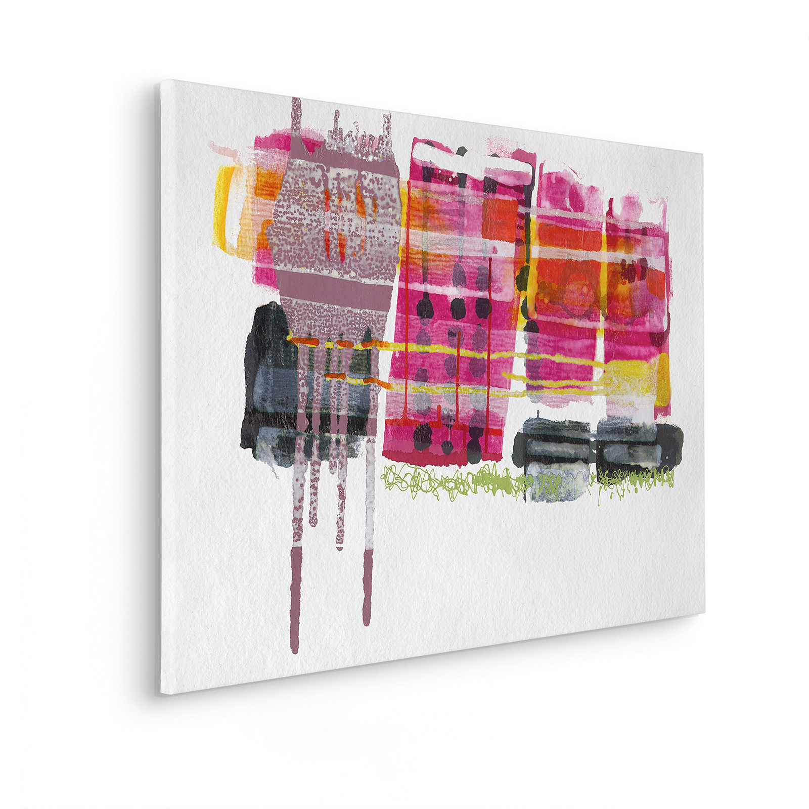 Keilrahmenbild RUBY PINK - bunt - 60x90 cm
