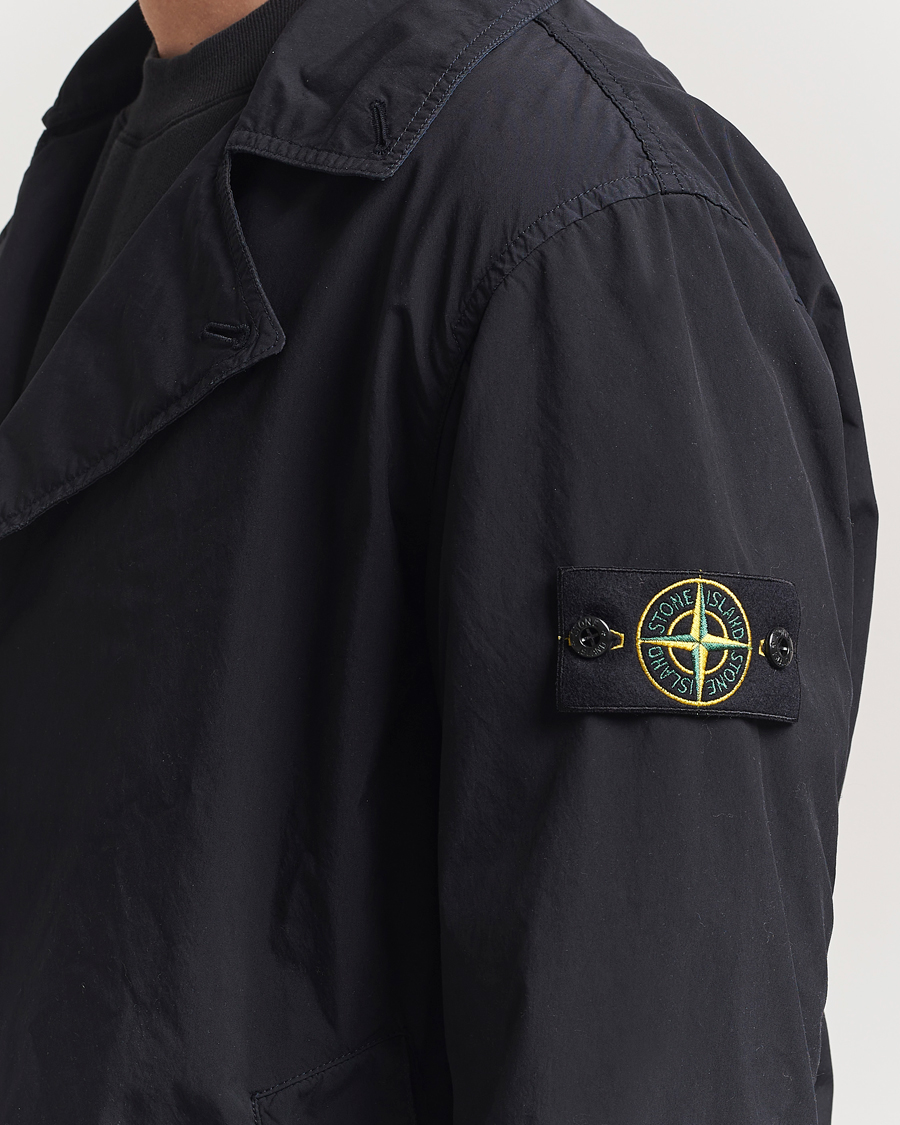 Stone Island Light Compact Touch Coat Navy Blue