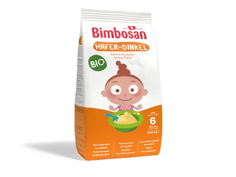 Bimbosan Getreidebrei Hafer-Dinkel Babybrei Bio 300 g Babybrei Bio-Hafer-Dinkel