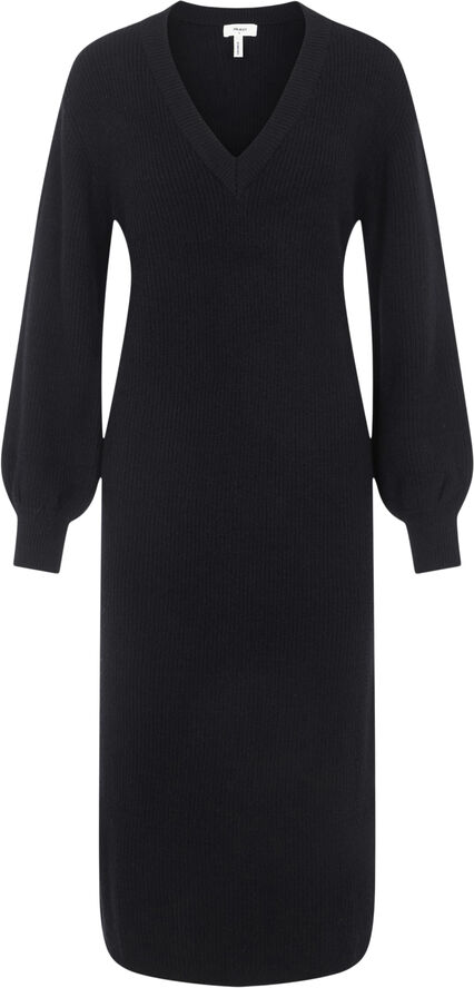 Object OBJMALENA L/S KNIT DRESS NOOS Black