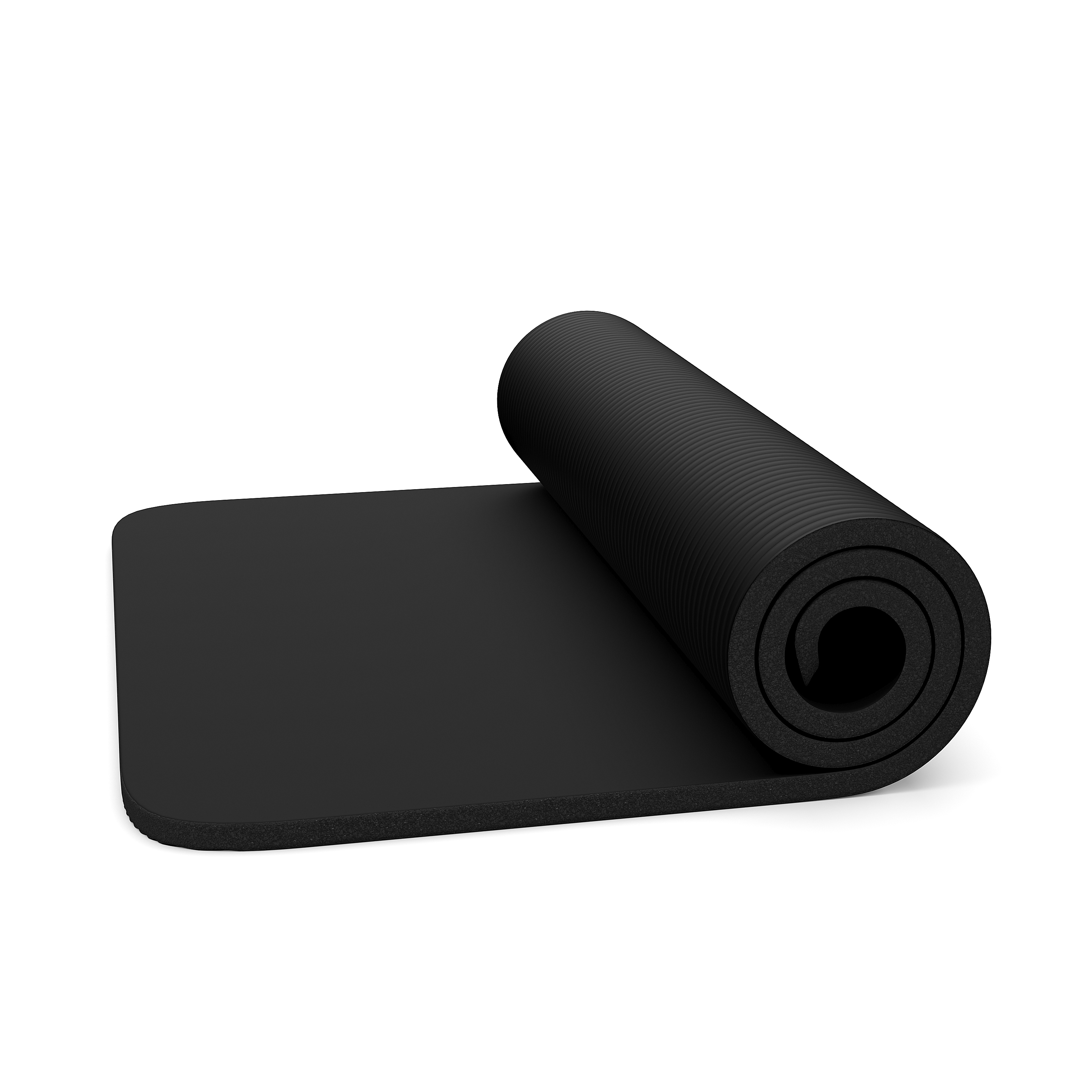 Fitnessmatte schwarz 190 x 60 x 1.5 cm