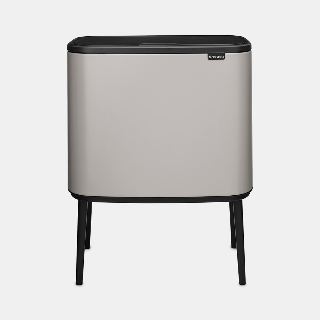 Bo Touch Bin, met 2 binnenemmers, 11   23 liter - Soft Grey