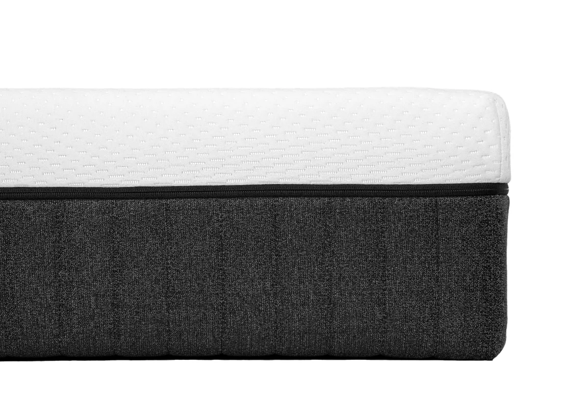 Ensemble 90 x 190 cm sommier coffre blanc + matelas ressorts ensachés 5 zones ép.21cm - CIDORA de YSMÉE