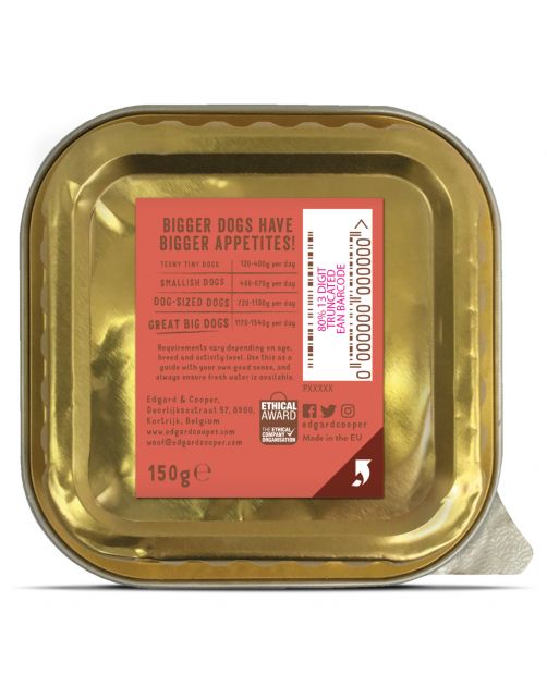 Edgard&Cooper Kuipje Chicken Salmon Senior - Hondenvoer - Kip Zalm Broccoli 150 g Graanvrij