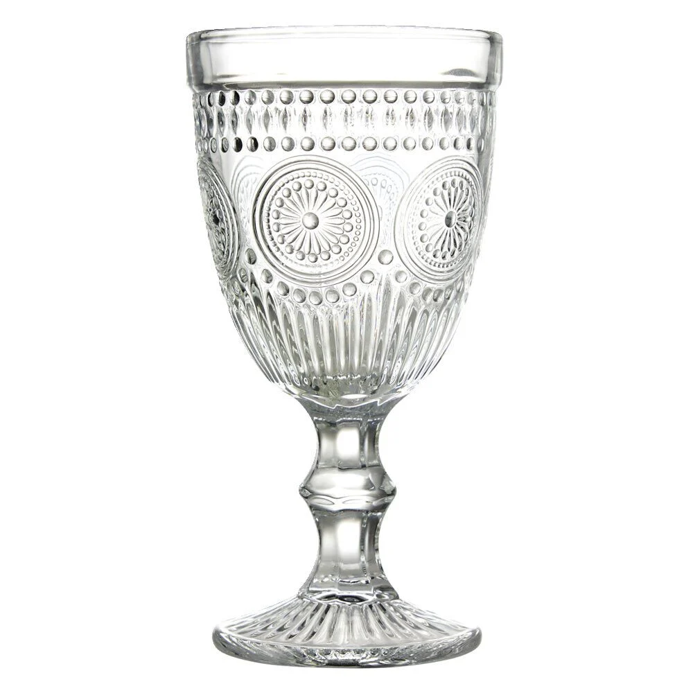 Verre à pied motif baroque 310ml H17cm