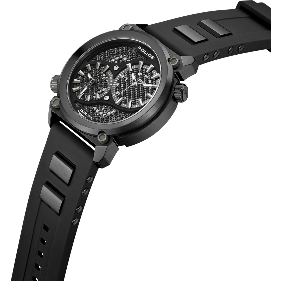 Police Boa Dual Time Schwarz