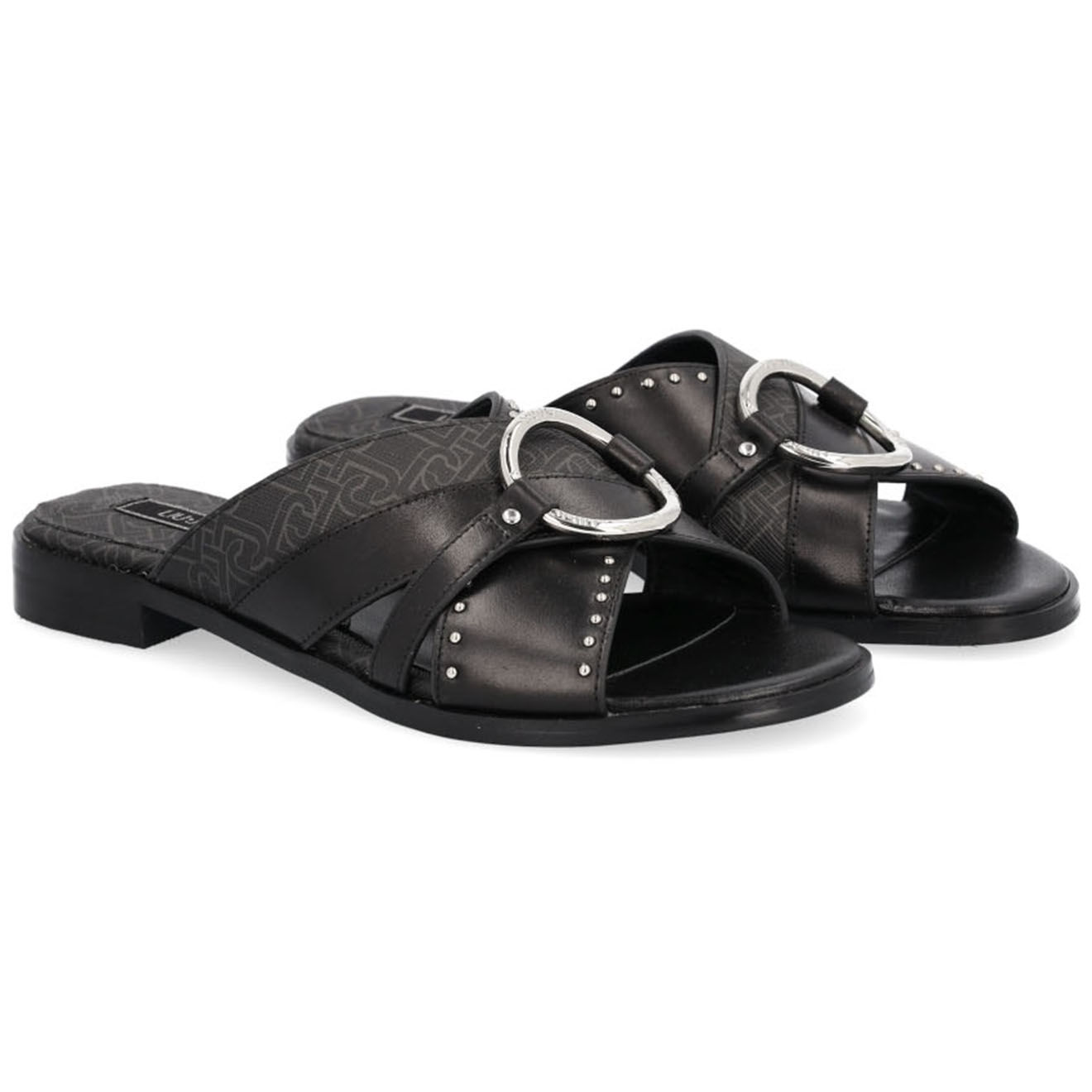 Liu-Jo Mules en Cuir Erin noires