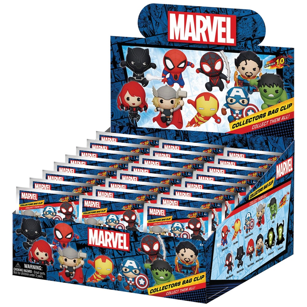 Das Marvels Taschenclip-Sortiment