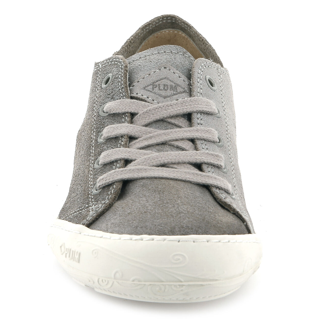 Palladium Baskets en Velours de Cuir irisé Game grises