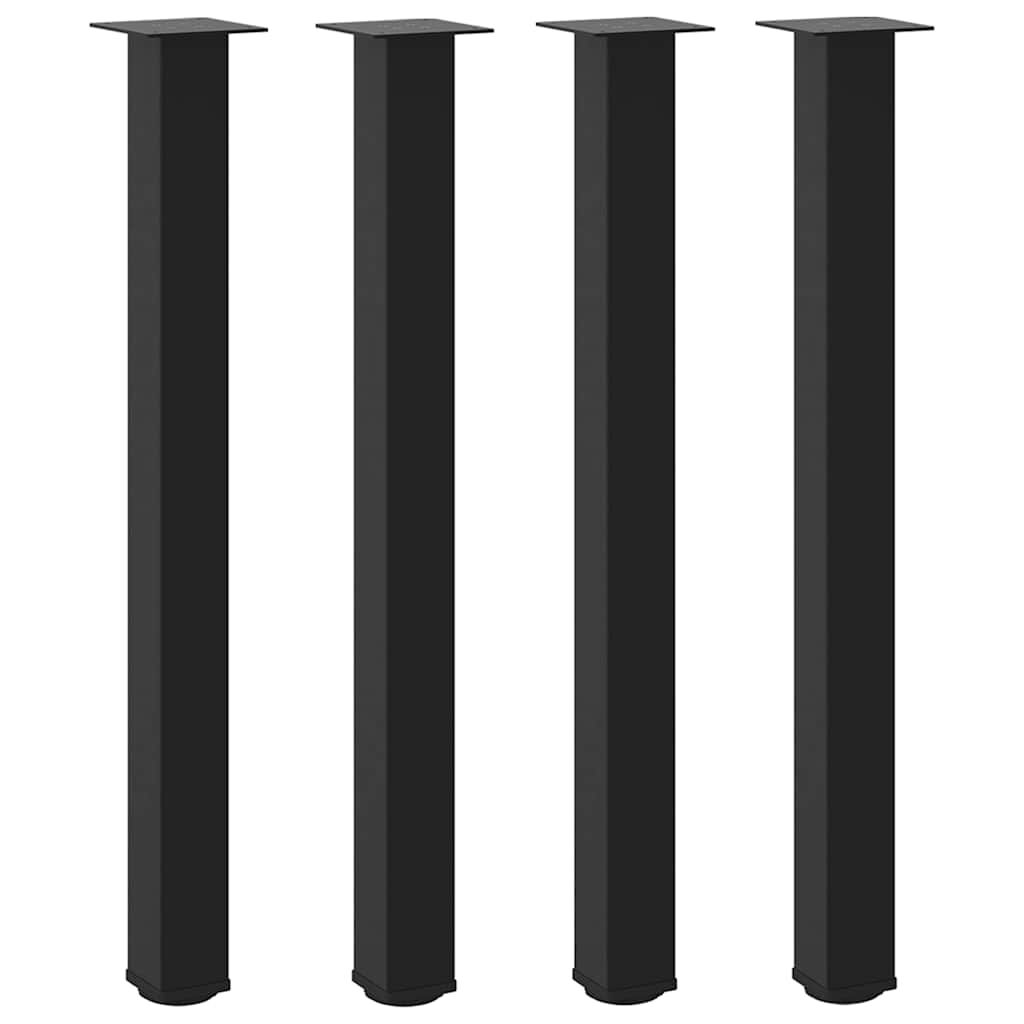 vidaXL Bartafelpoten 4 st Zwart 100-102 cm Staal