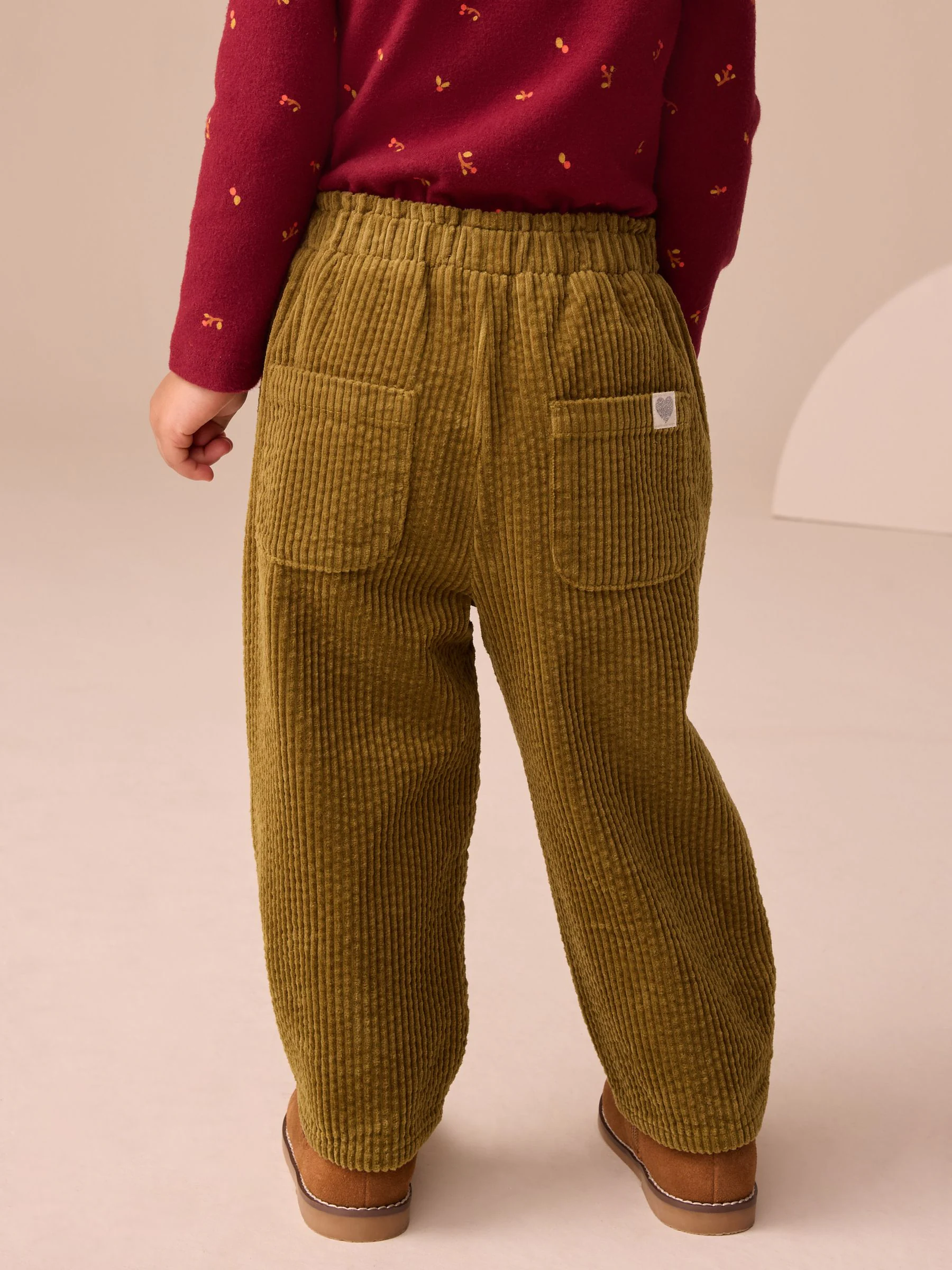 Olijfgroen - Corduroy broek (3mnd-7jr)