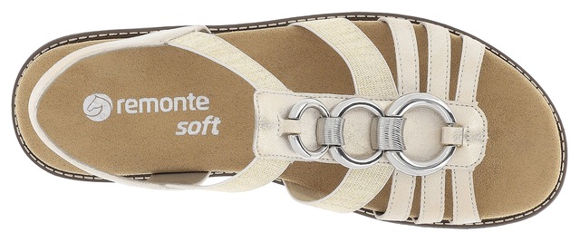 Remonte Sandale  , Sommerschuh, Sandalette, Keilabsatz, mit praktischen Gummizügen