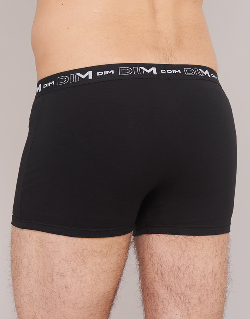 DIM - COTON STRETCH X3 - Noir / Gris / Blanc