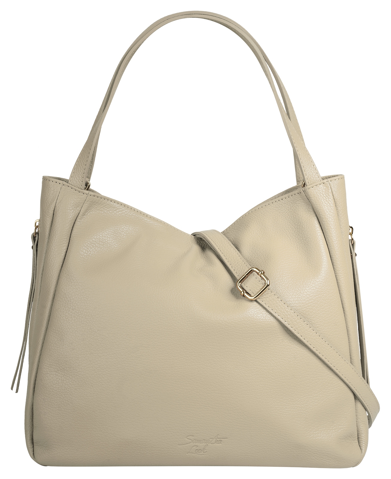 Samantha Look Umhängetasche echt Leder, Made in Italy