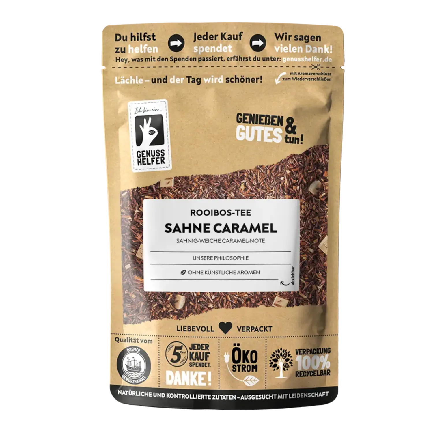 Rooibos Sahne Caramel, 3er Pack