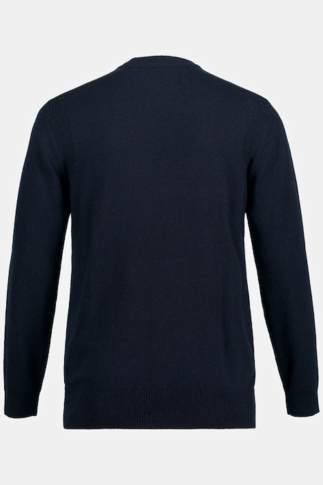Pullover, Langarm, Ripp Stehkragen, Strukturstrick, bis 8 XL