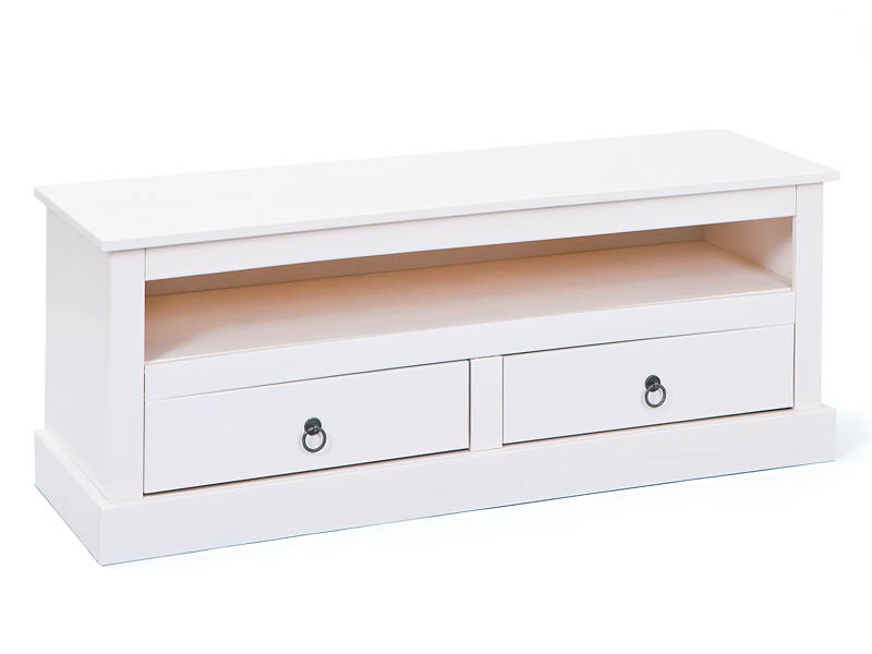 TV-Lowboard PROVENCE - weiß - 118 cm breit