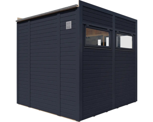 Bertilo Cubo 2 Kantoor tuinhuis inclusief vloer, 226 x 240 cm, antraciet