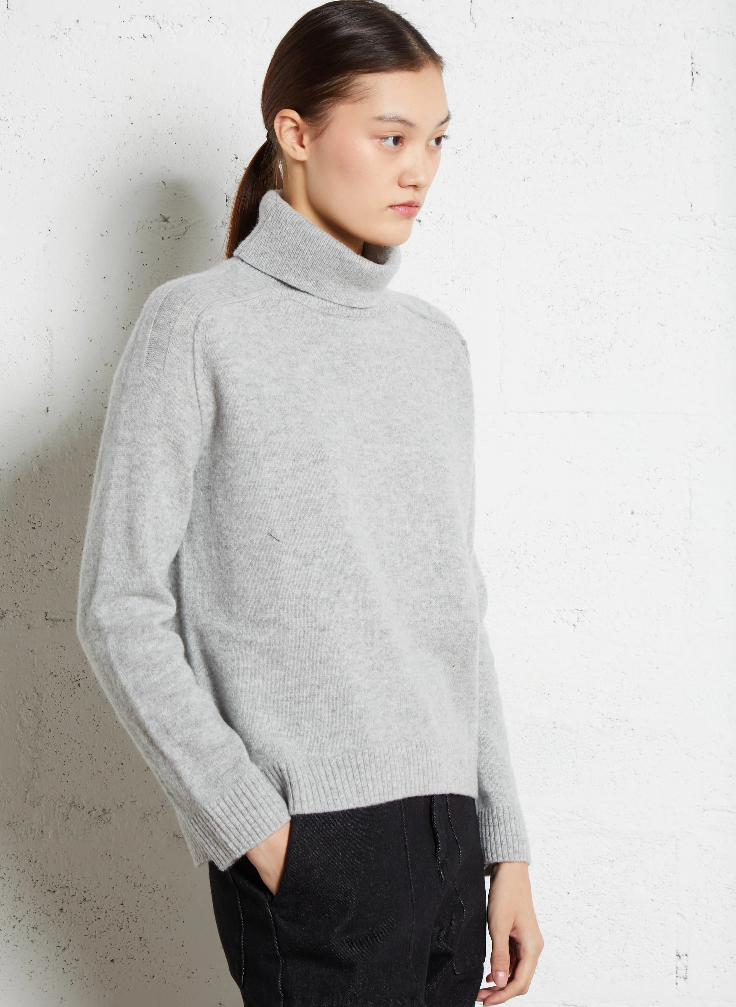CELESTIN - Pull col roulé en laine | Gris