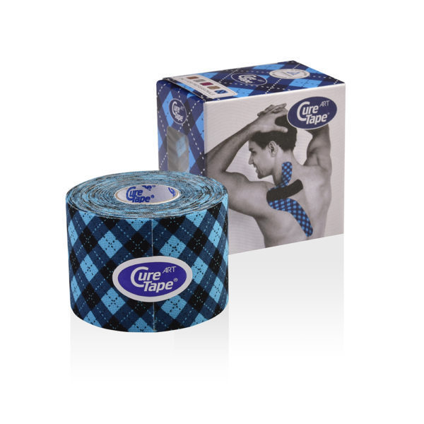 Cure Tape Art 5 x 5 Tartan Blue 1 stuk