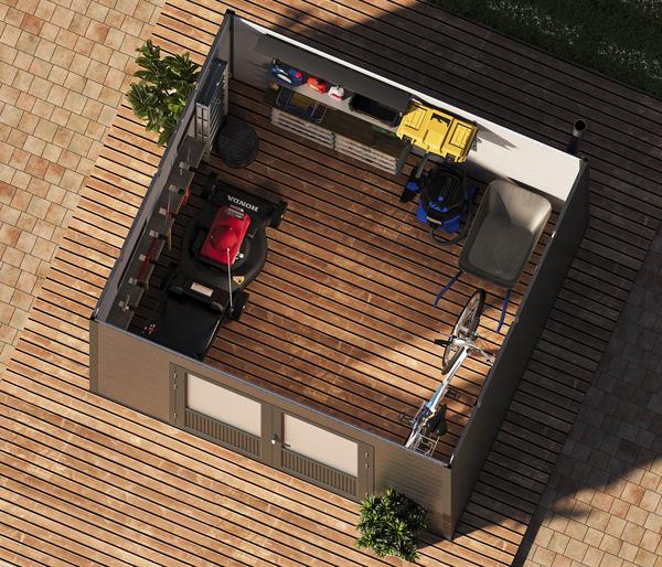 Wolff Finnhaus Gerätehaus Terra 3030, ca.