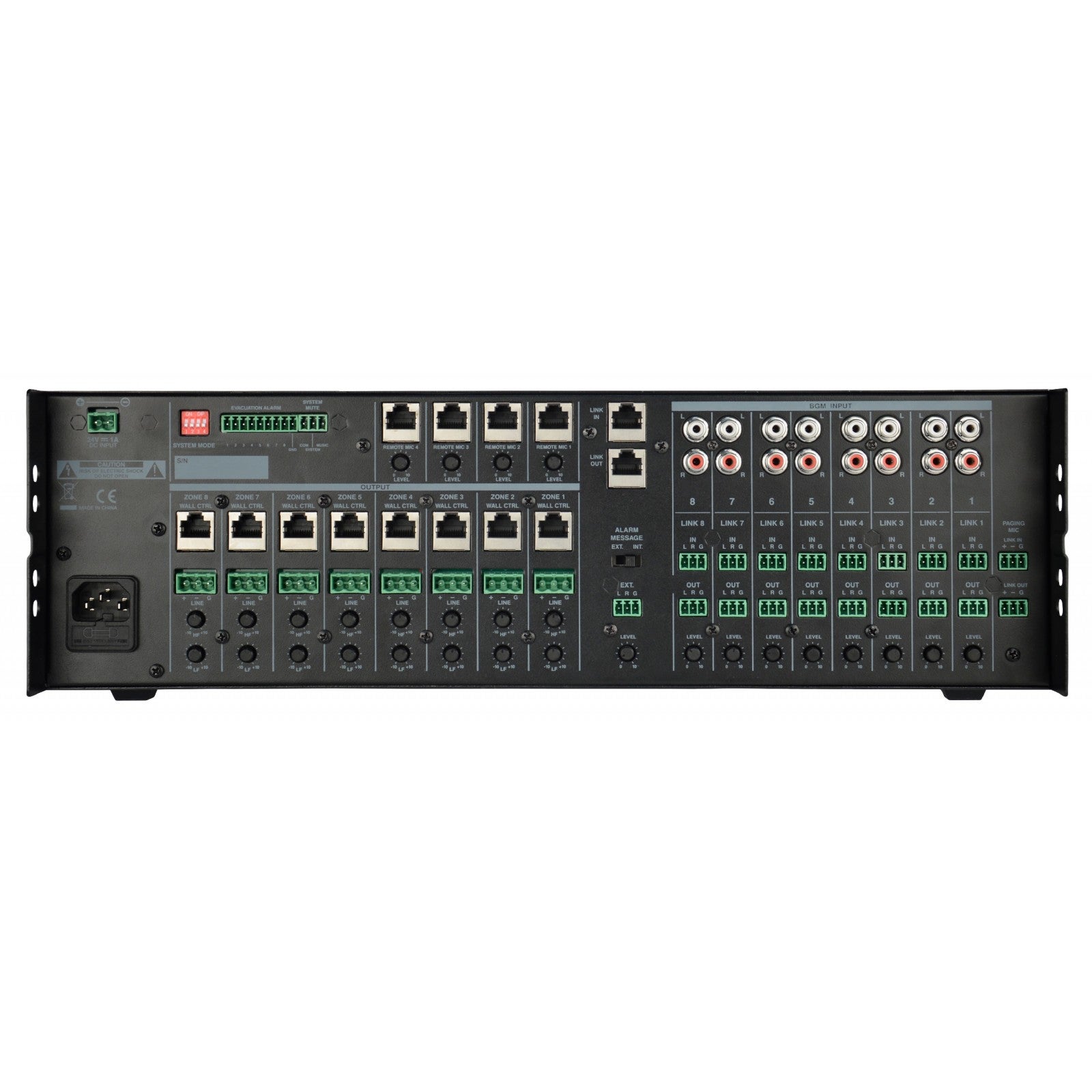 Audiophony PREZONE88 analoge matrix mixer - 8 ingangen en 8 uitgangen