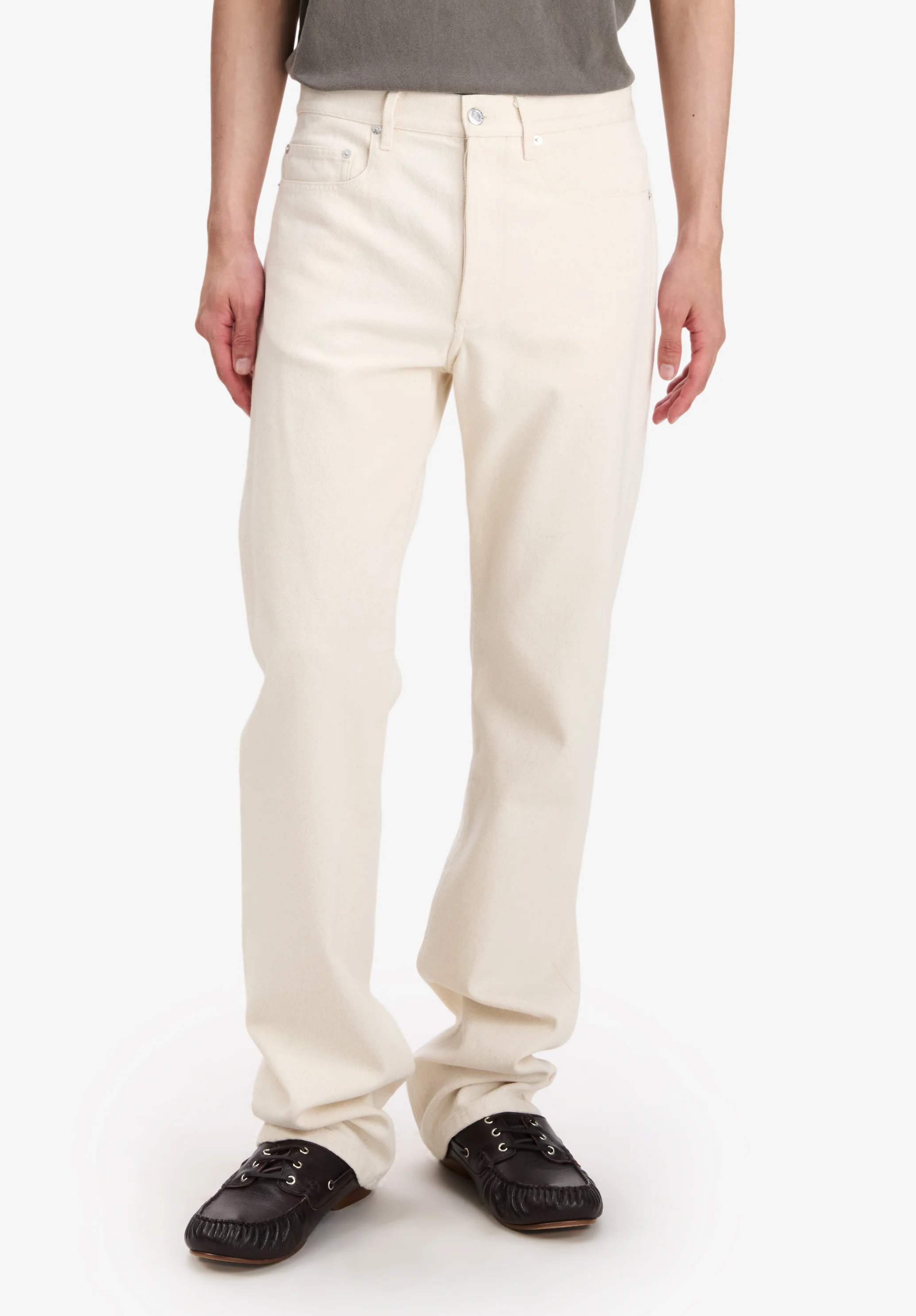 jean rescue - Blanc casse