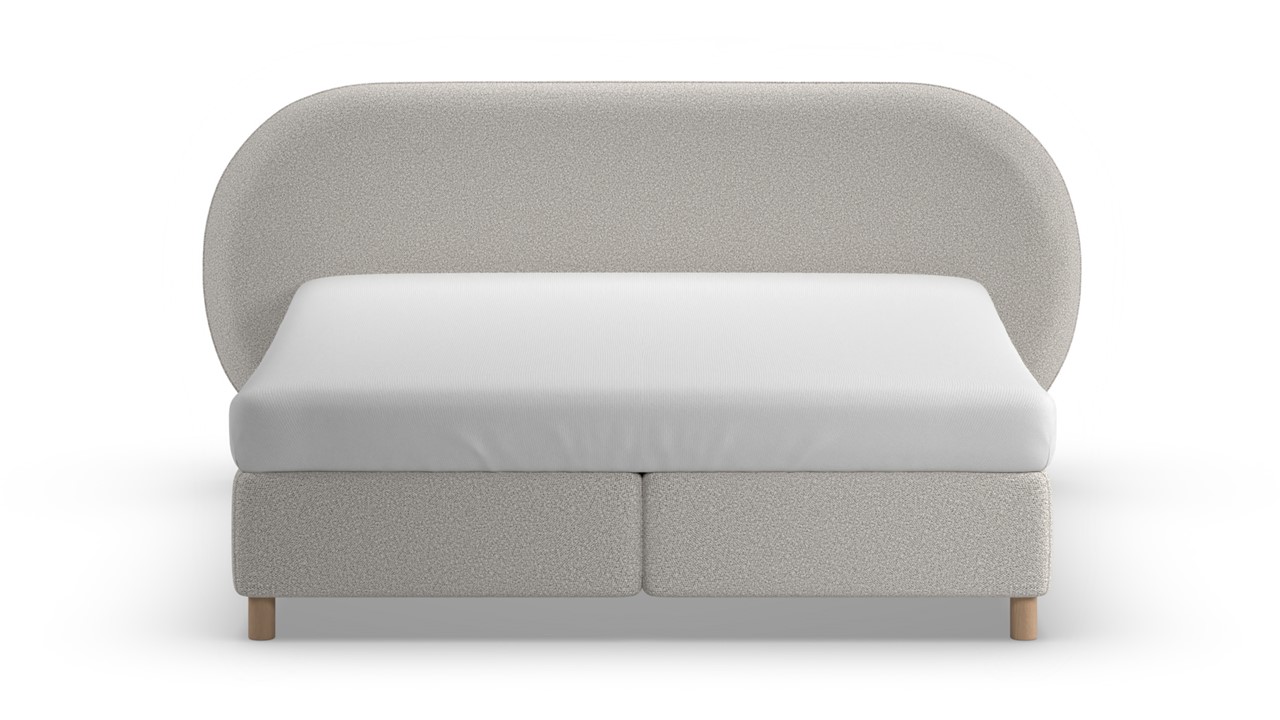 Boxspring Flow met Kårlsson Excellence matras - Wool look off white