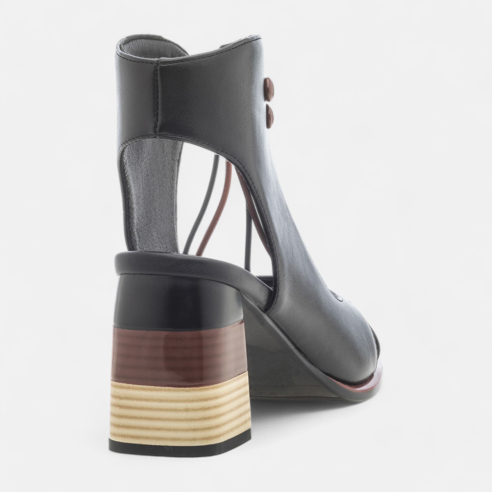 Nu-pieds à talon Femme noir