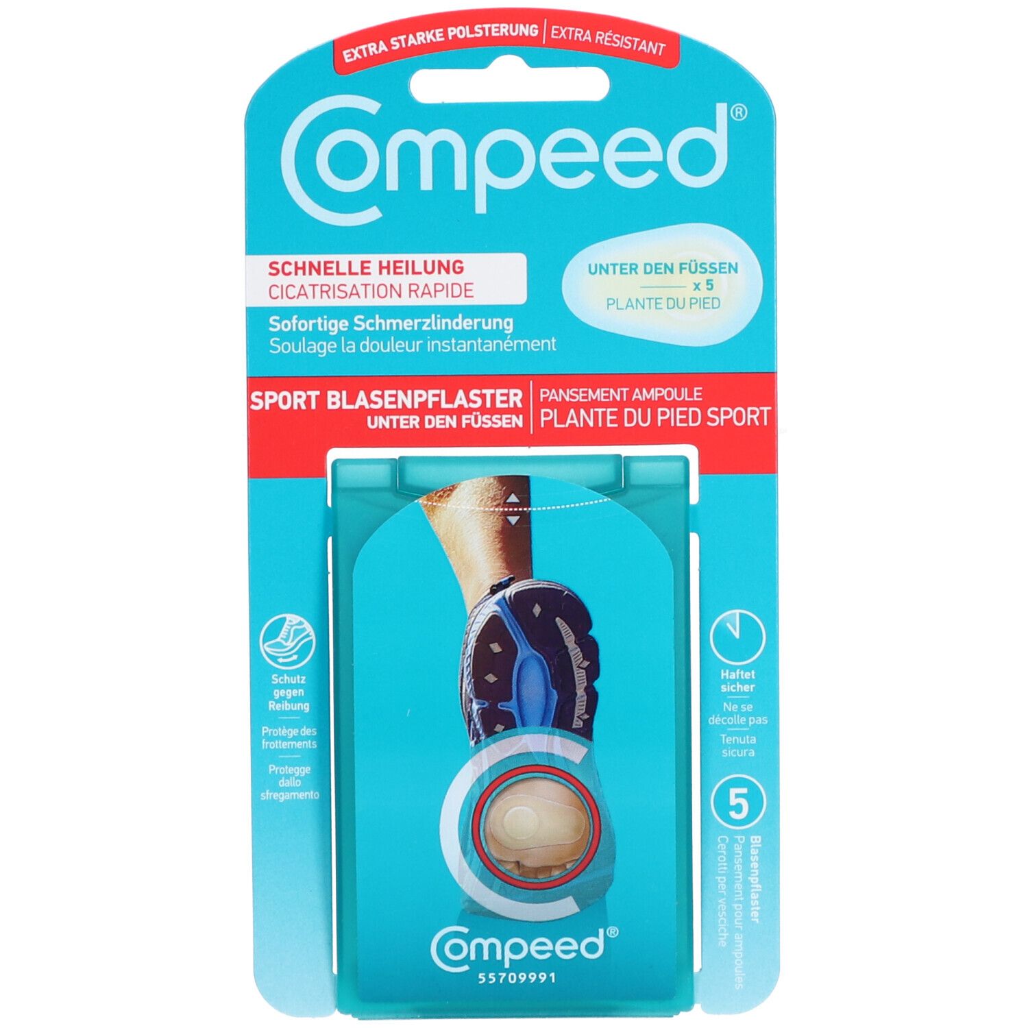 Compeed® Blasenpflaster unter den Füßen