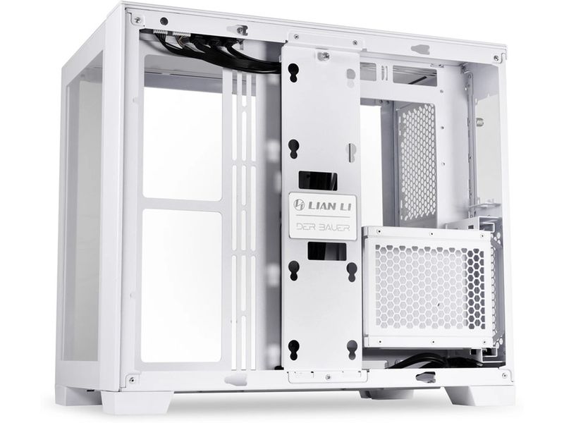Lian Li PC-Gehäuse O11 Dynamic Mini Snow Edition Komplett modularer Midi-Tower mit Sichtfenster