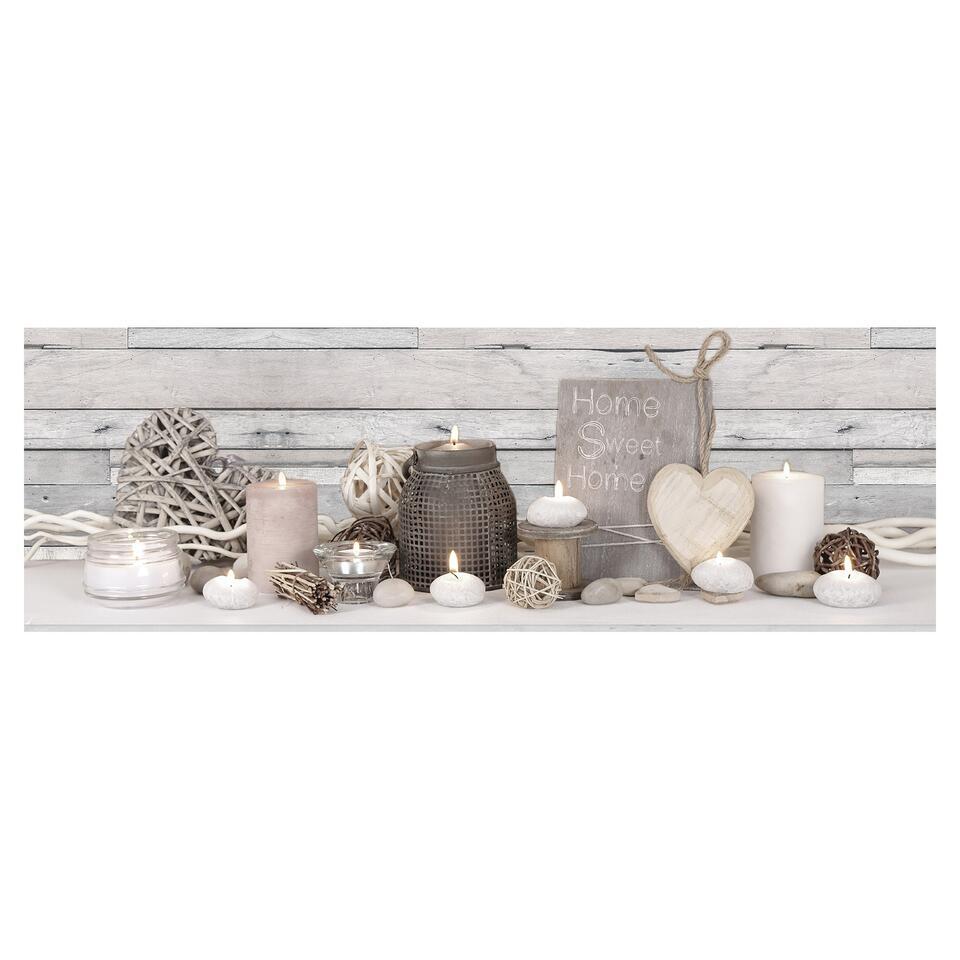 Art for the Home Sweet Cosy Home LED canvas 30x90 cm