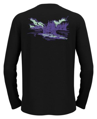 T-Shirt Manches Longues Odlo Merino 160 There'S More Noir