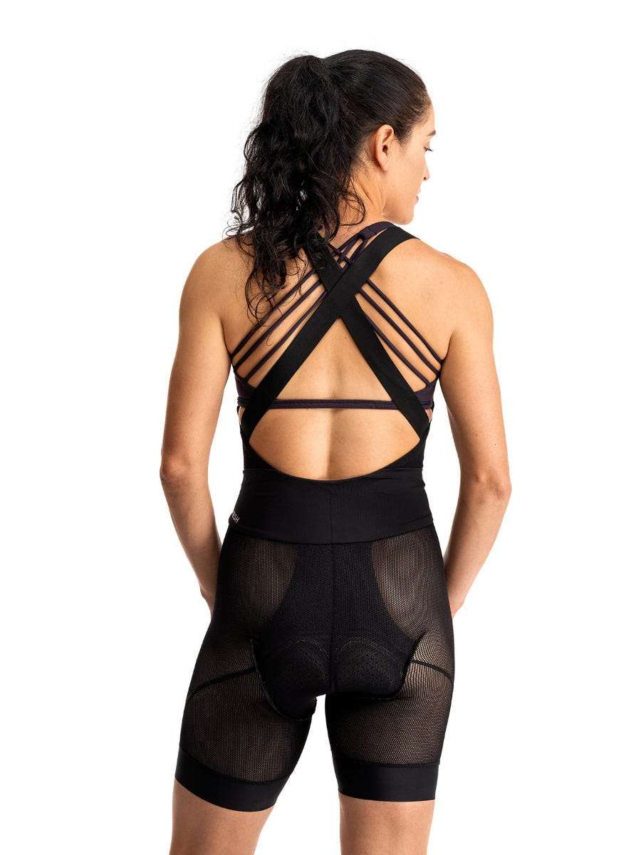 7mesh Foundation MTB Onder Fietsbroek Kort Met Bretels Zwart Dames