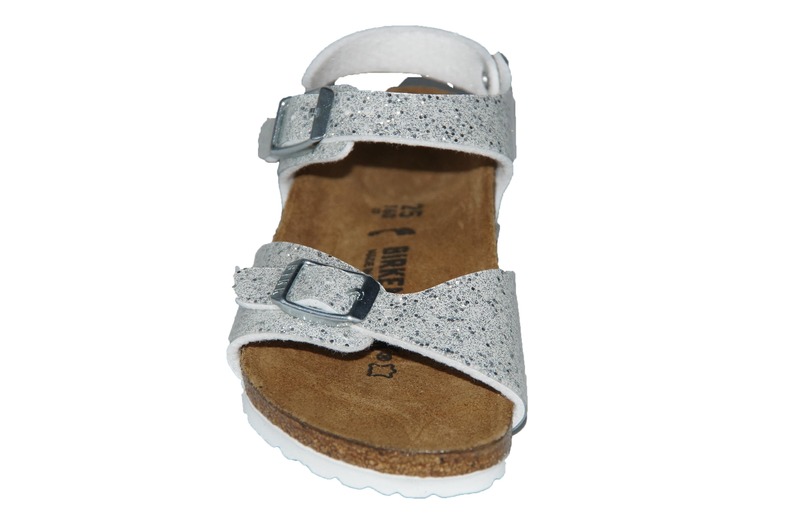 Birkenstock Rio Plain Smal Cosmic Sparkle White