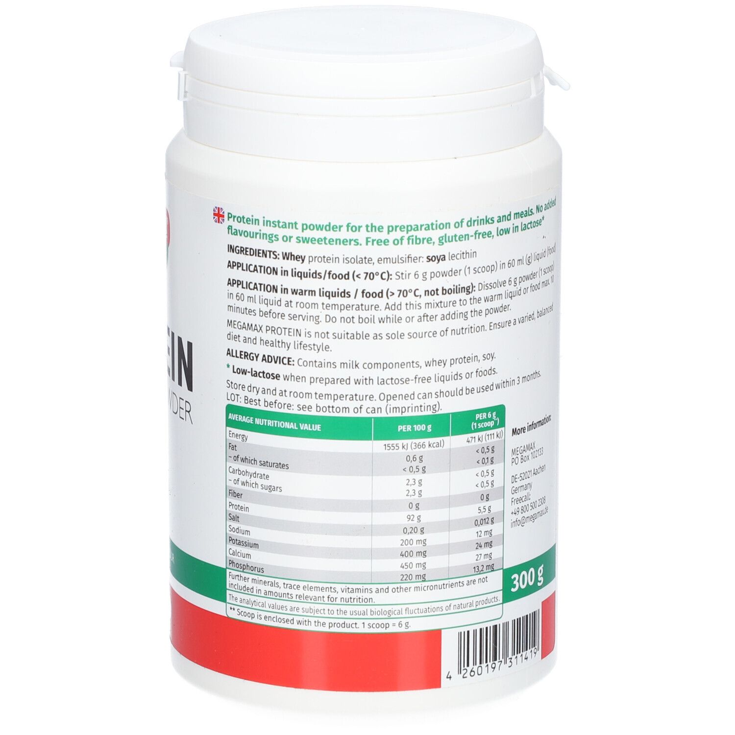 MEGAMAX® Protein Instant Powder