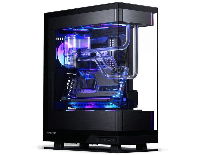 Phanteks PC-Gehäuse Evolv X2 Desktop-Computer mit leistungsstarker vertikalen Kühllösung