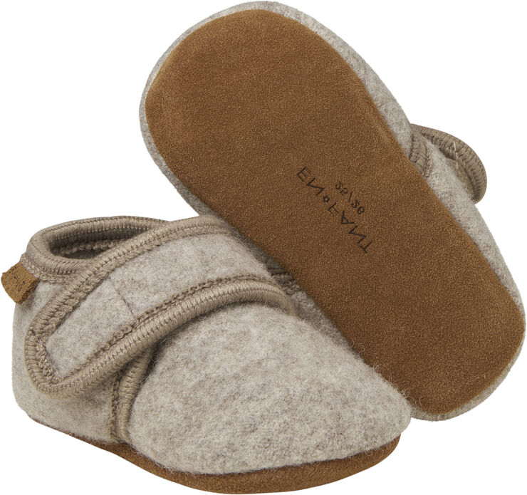 En Fant Baby Wool slippers Sand melange